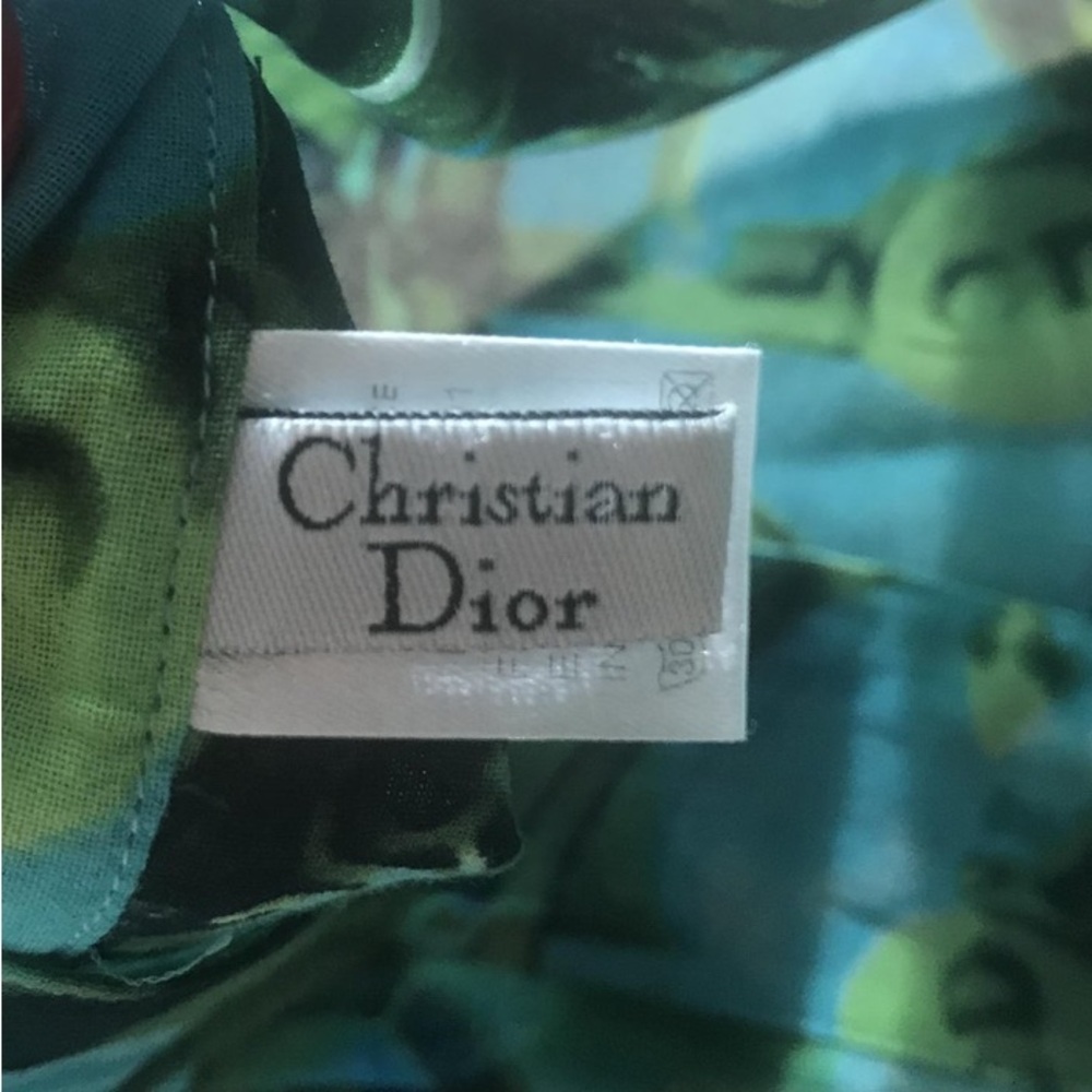 Auth RARE DIOR Pareo John Galliano RARE Sarong Wrap swim cover up vintage New - Picture 10 of 10